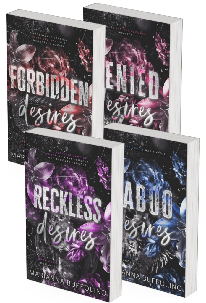 Four books covers of the Desires Series books